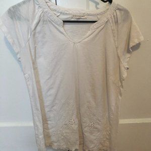 White Embroidered Blouse